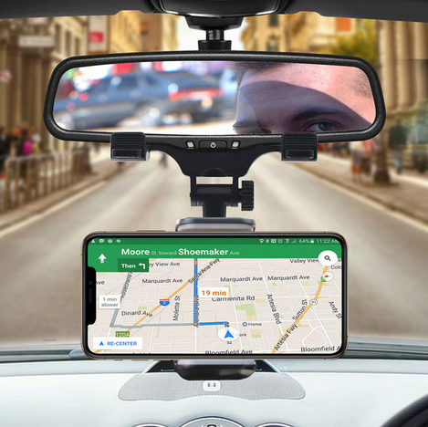 Multifunctional Rear View Mirror Phone Holder - Image 2