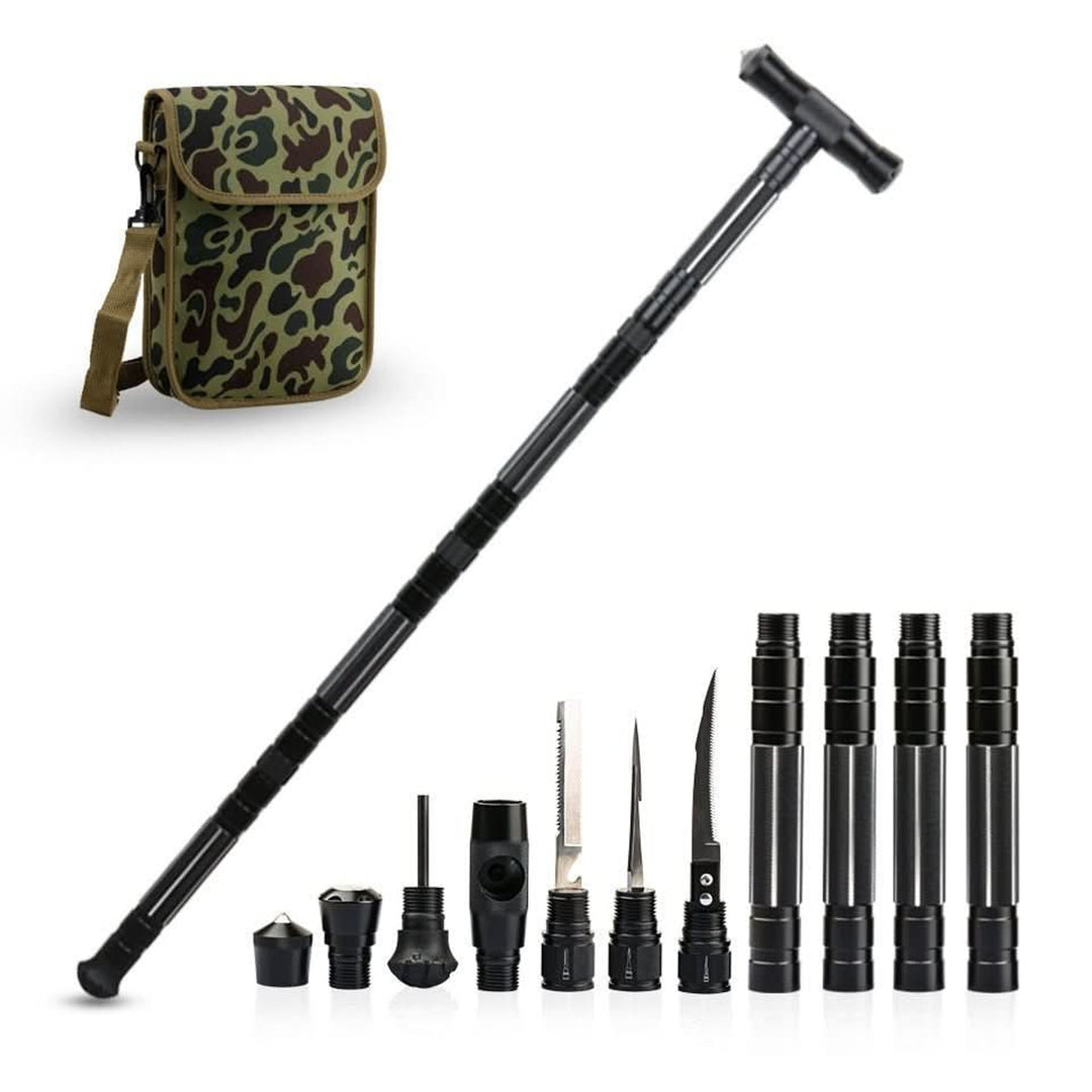 Multifunctional Trekking Pole With Over 5 Integrated Tools And Emergency Hammer - Image 6