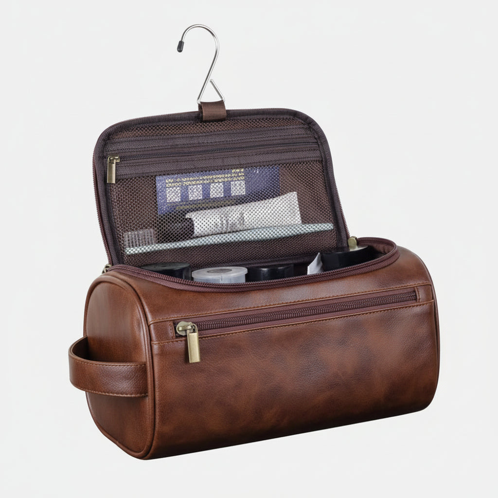 Hanging Toiletry Bag Travel Organizer with Hook – Dopp Kit for Men & Women