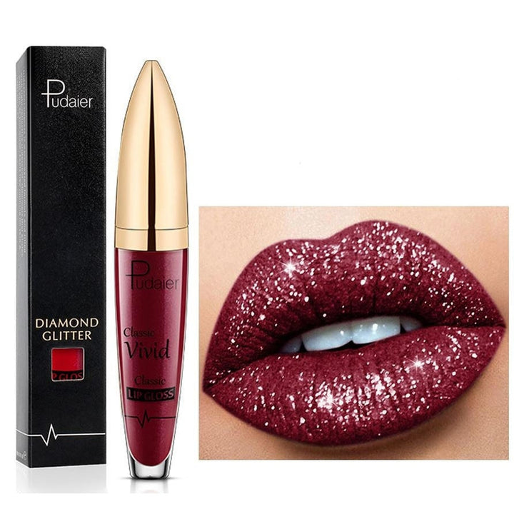 No-Transfer Liquid Glitter Lipstick Long-Lasting Creamy Lip Color - Image 6
