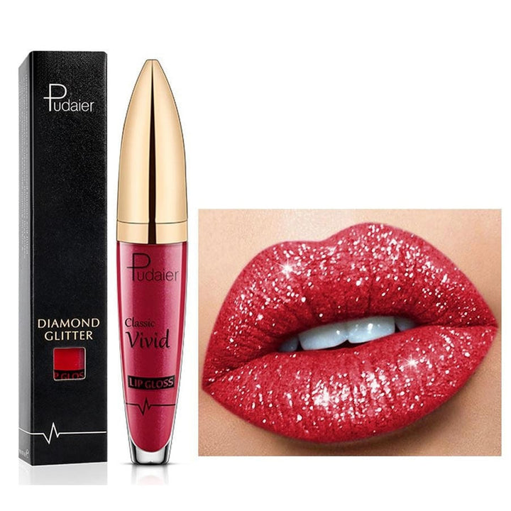 No-Transfer Liquid Glitter Lipstick Long-Lasting Creamy Lip Color - Image 5
