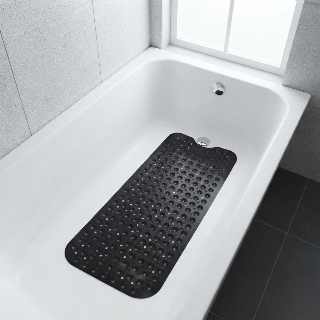 Non-Slip Texture Quick-Drain Design Non Slip Bath Mat - Image 1