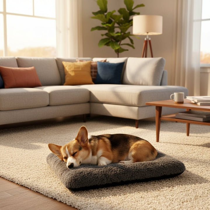 Orthopedic Dog Bed With Removable Machine Washable Faux Fur Cover - Image 2