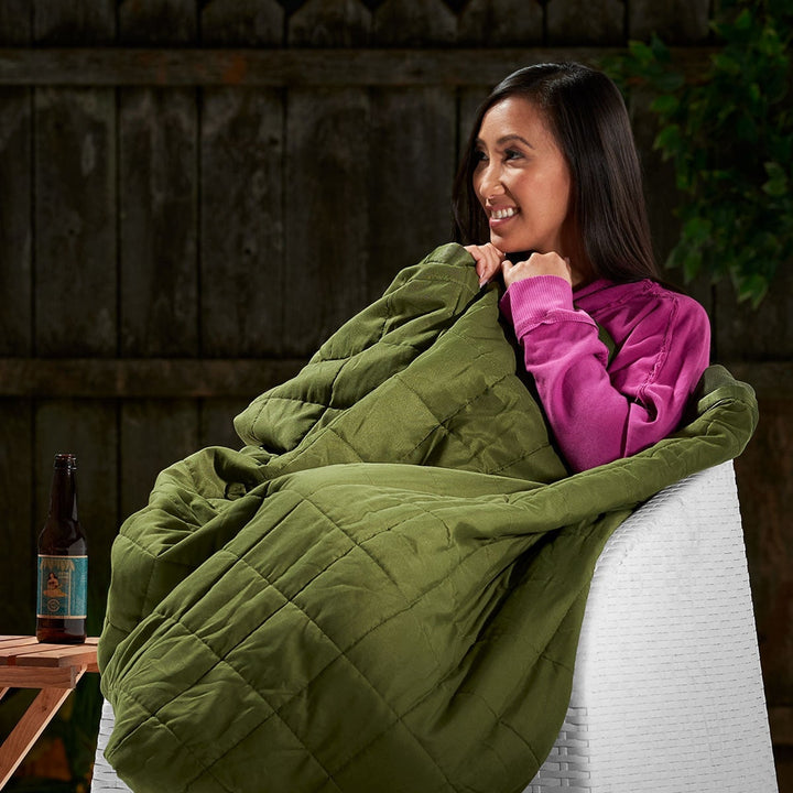 Outdoor Heated Blanket Battery Powered With Portable USB Power Bank And Three Heating Zones - Image 1
