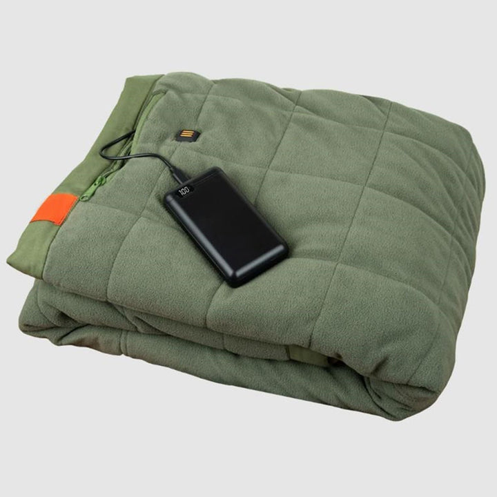 Outdoor Heated Blanket Battery Powered With Portable USB Power Bank And Three Heating Zones - Image 2