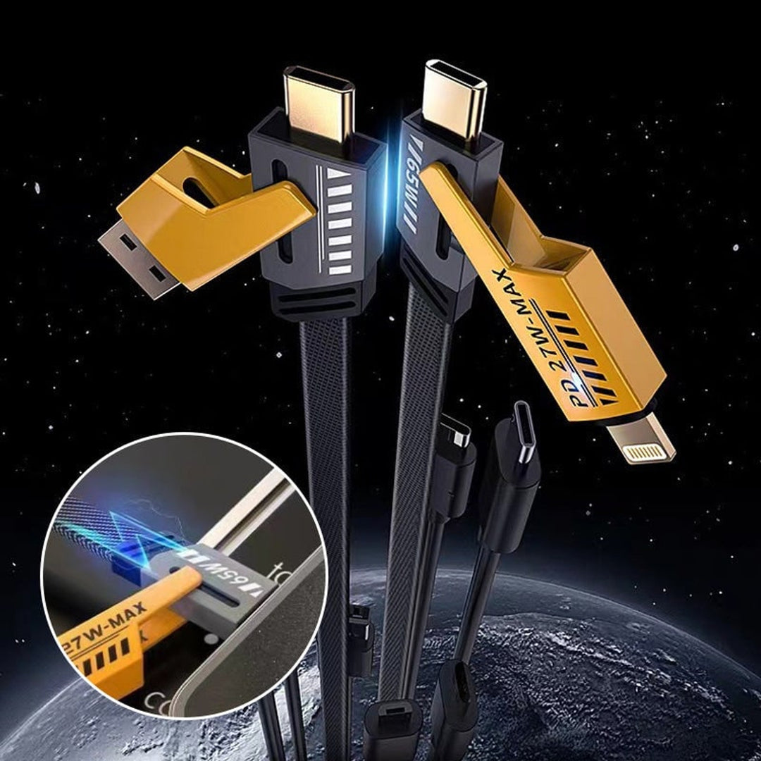 Pd Fast Charging Cable 4 In 1 Multi-Adapter With Braided Nylon - Image 1