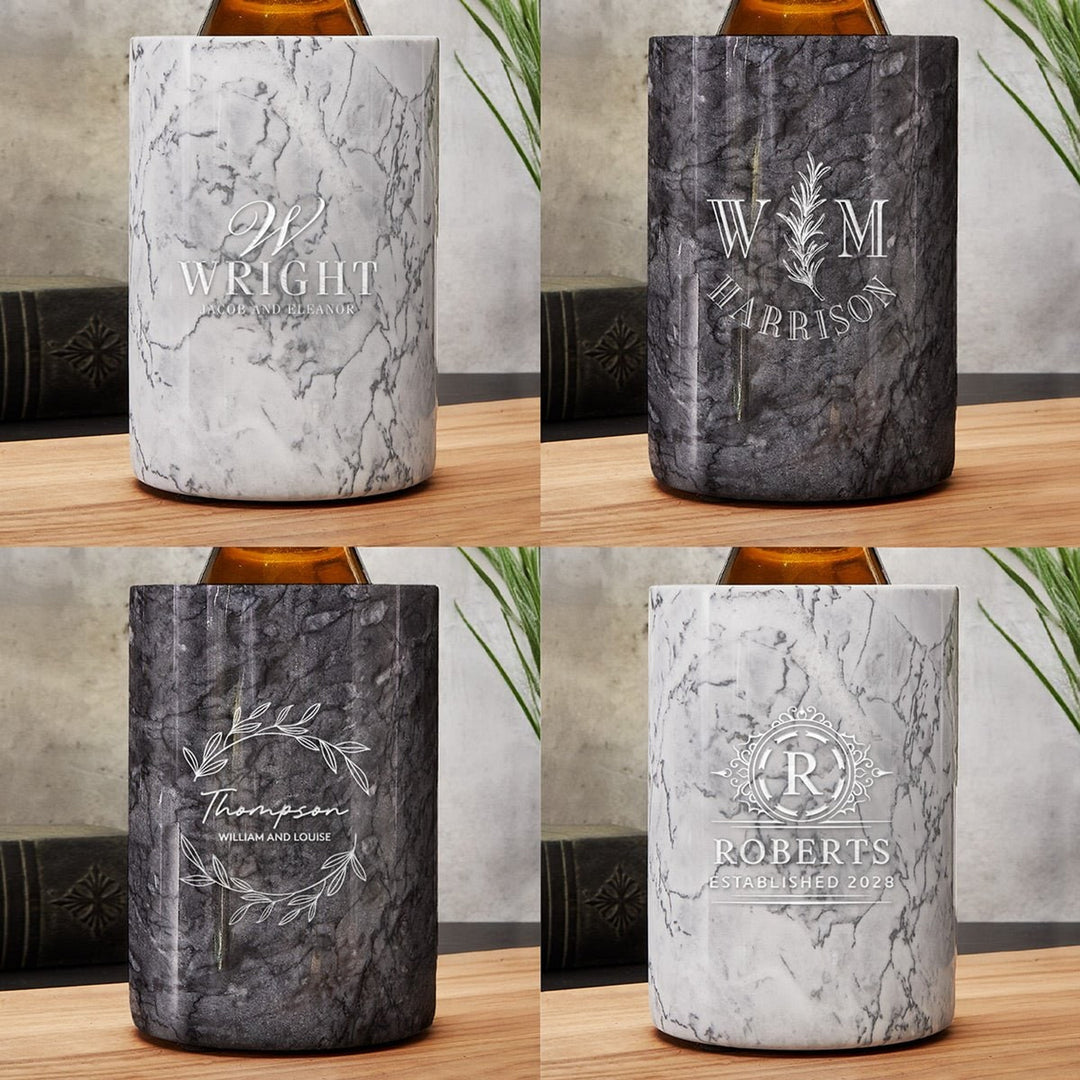Personalized Marble Wine Chiller With Custom Design - Image 2