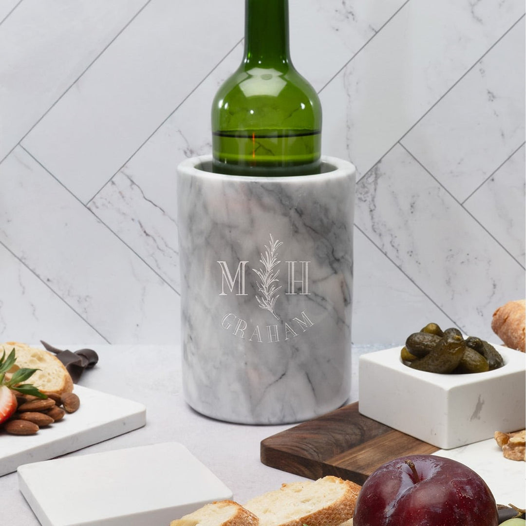 Personalized Marble Wine Chiller With Custom Design - Image 7
