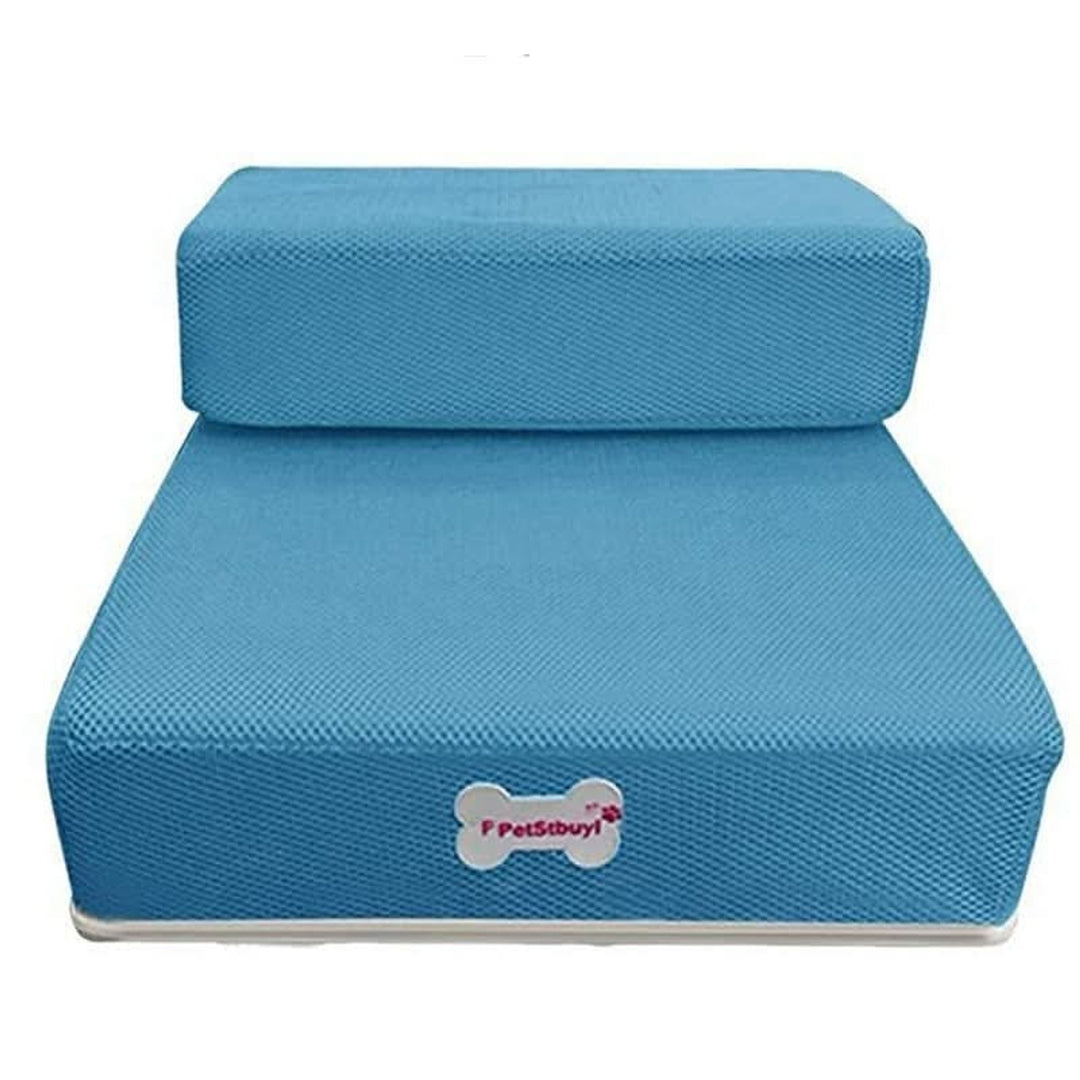 Pet Access Steps With Foam Cushioned Two Step Ramp - Image 2