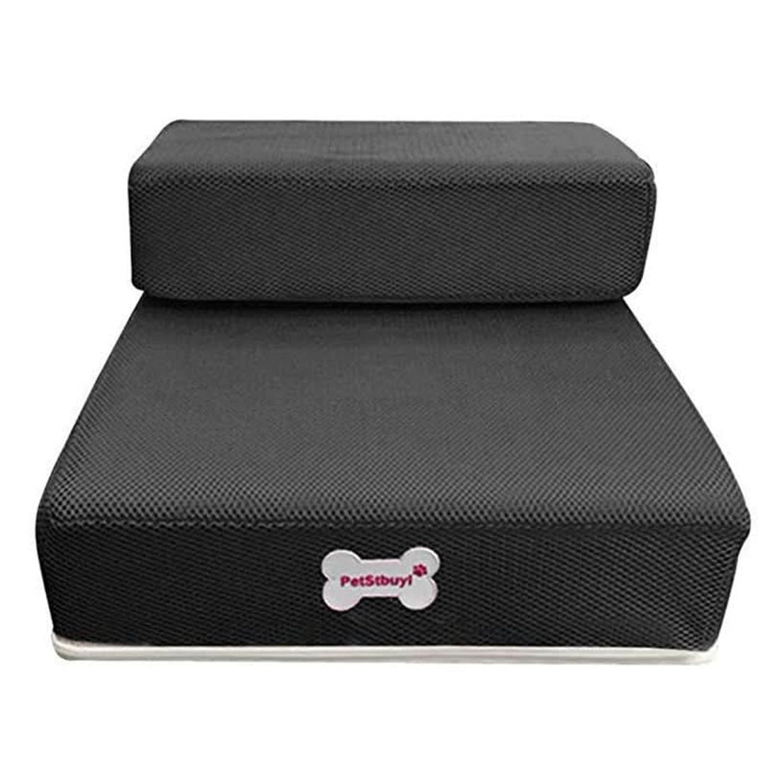 Pet Access Steps With Foam Cushioned Two Step Ramp - Image 6
