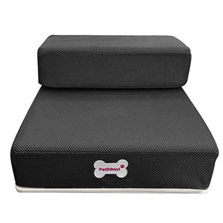 Pet Access Steps With Foam Cushioned Two Step Ramp - Image 6