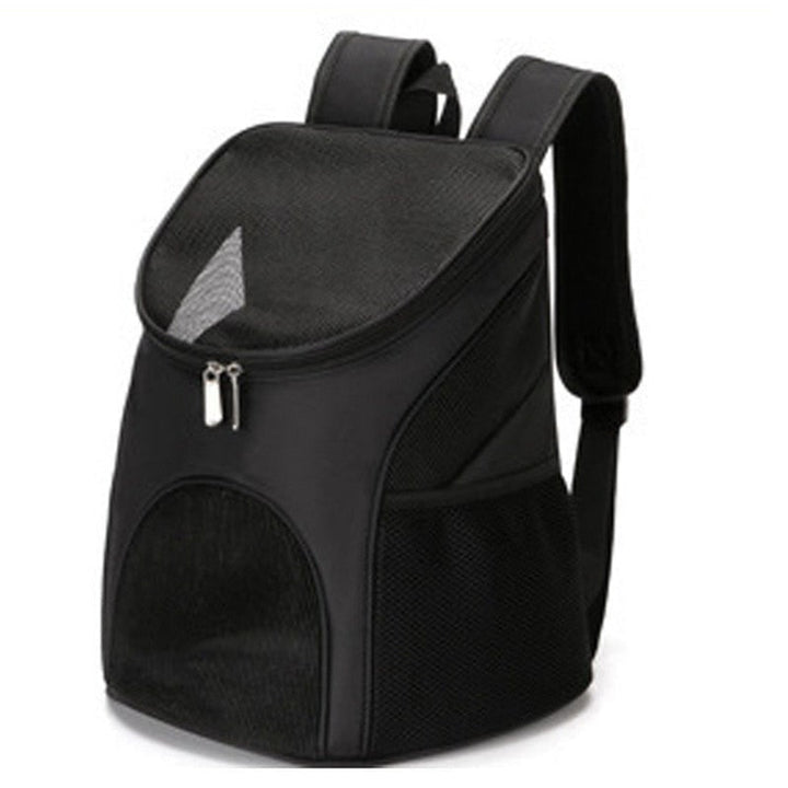 Pet Travel Backpack with Secure Mesh Design and Side Pocket - Image 20