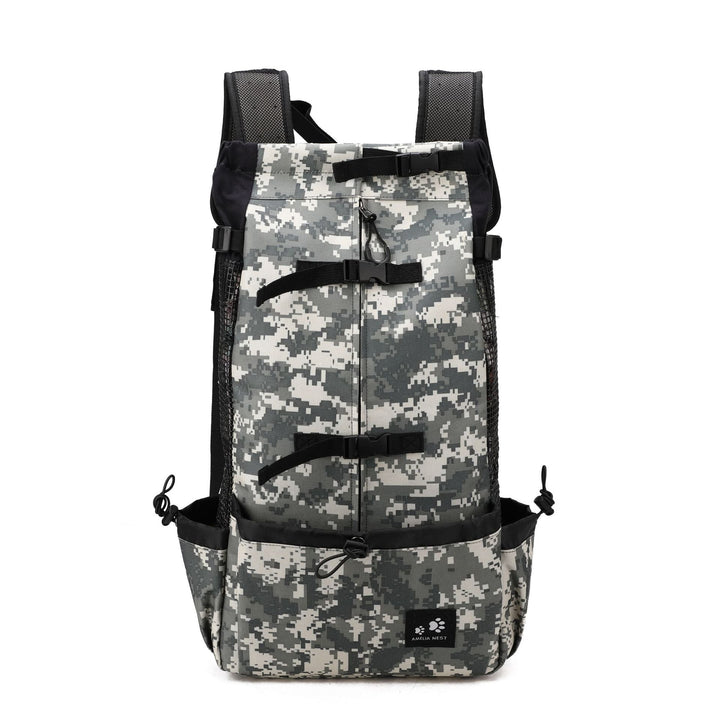 Pet Travel Backpack with Secure Mesh Design and Side Pocket - Image 15