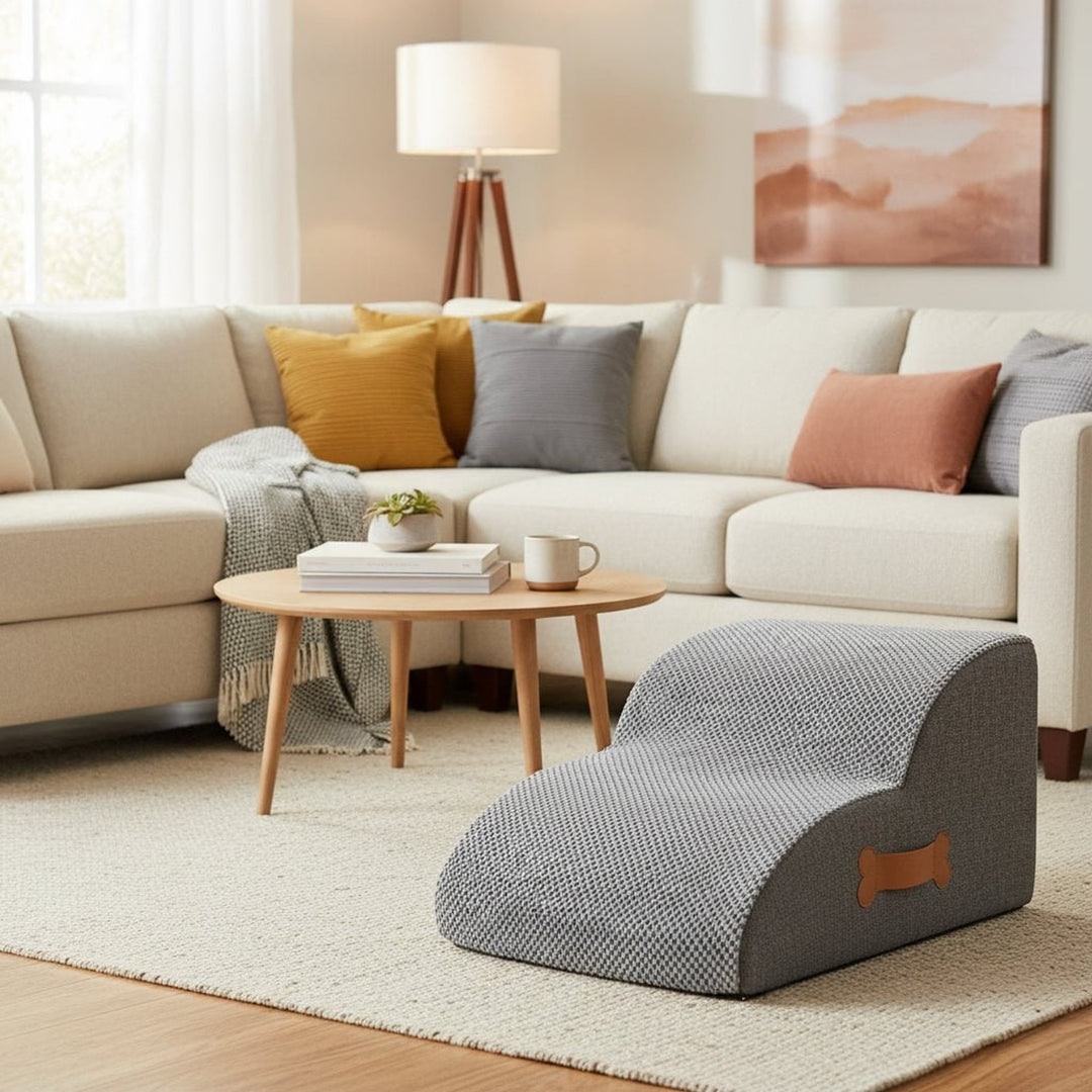 Pineapple Velvet Dog Steps With Non-Slip Base - Image 2