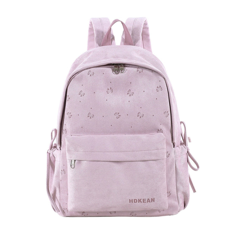 Plush Backpack with Adjustable Straps and Zip Pocket - Image 2