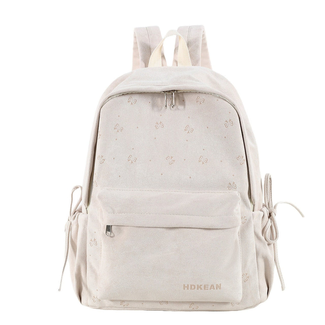 Plush Backpack with Adjustable Straps and Zip Pocket - Image 3