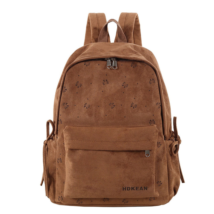 Plush Backpack with Adjustable Straps and Zip Pocket - Image 4