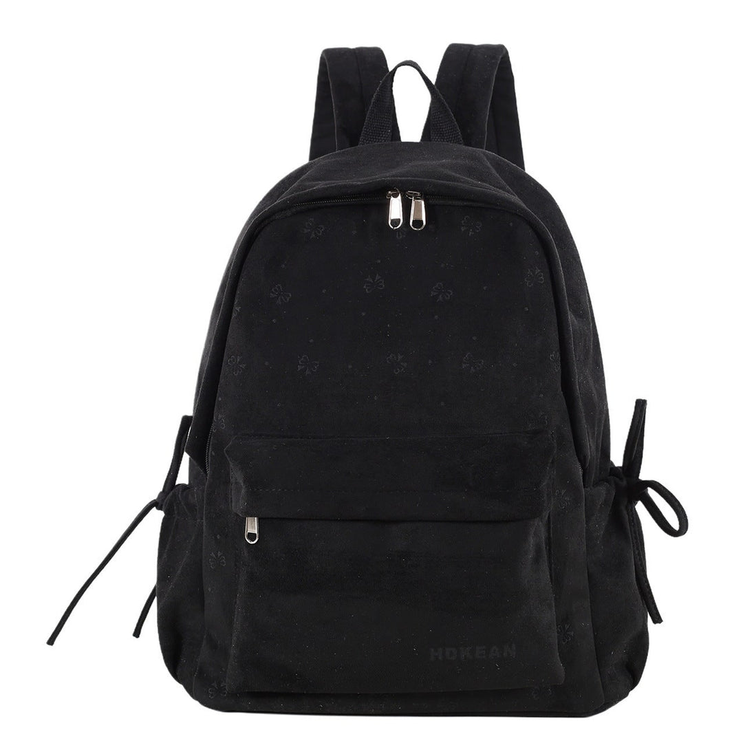Plush Backpack with Adjustable Straps and Zip Pocket - Image 5