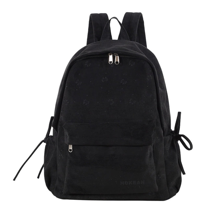 Plush Backpack with Adjustable Straps and Zip Pocket - Image 5