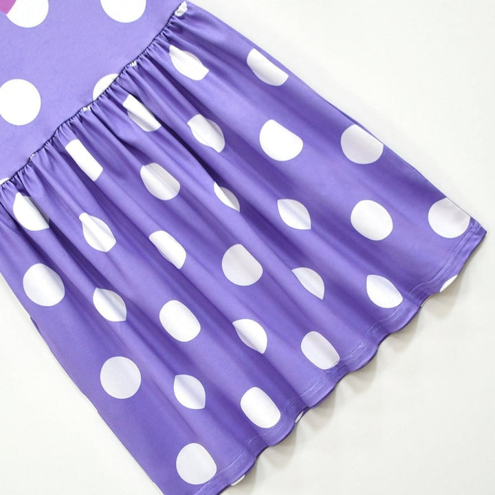 Polka Dot Purple With White Polka Dots - Image 6