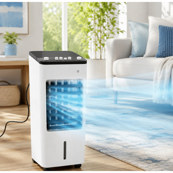 Portable Air Conditioner With Evaporative Cooling Humidifier Function And Fan Modes - Image 1