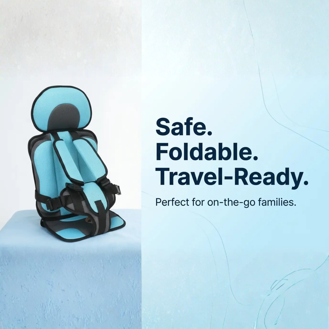 Portable Booster Seat With Harness Foldable Car Seat For Travel - Image 9