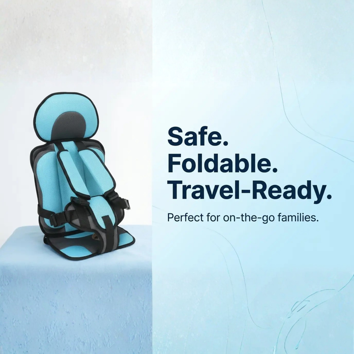Portable Booster Seat With Harness Foldable Car Seat For Travel - Image 9