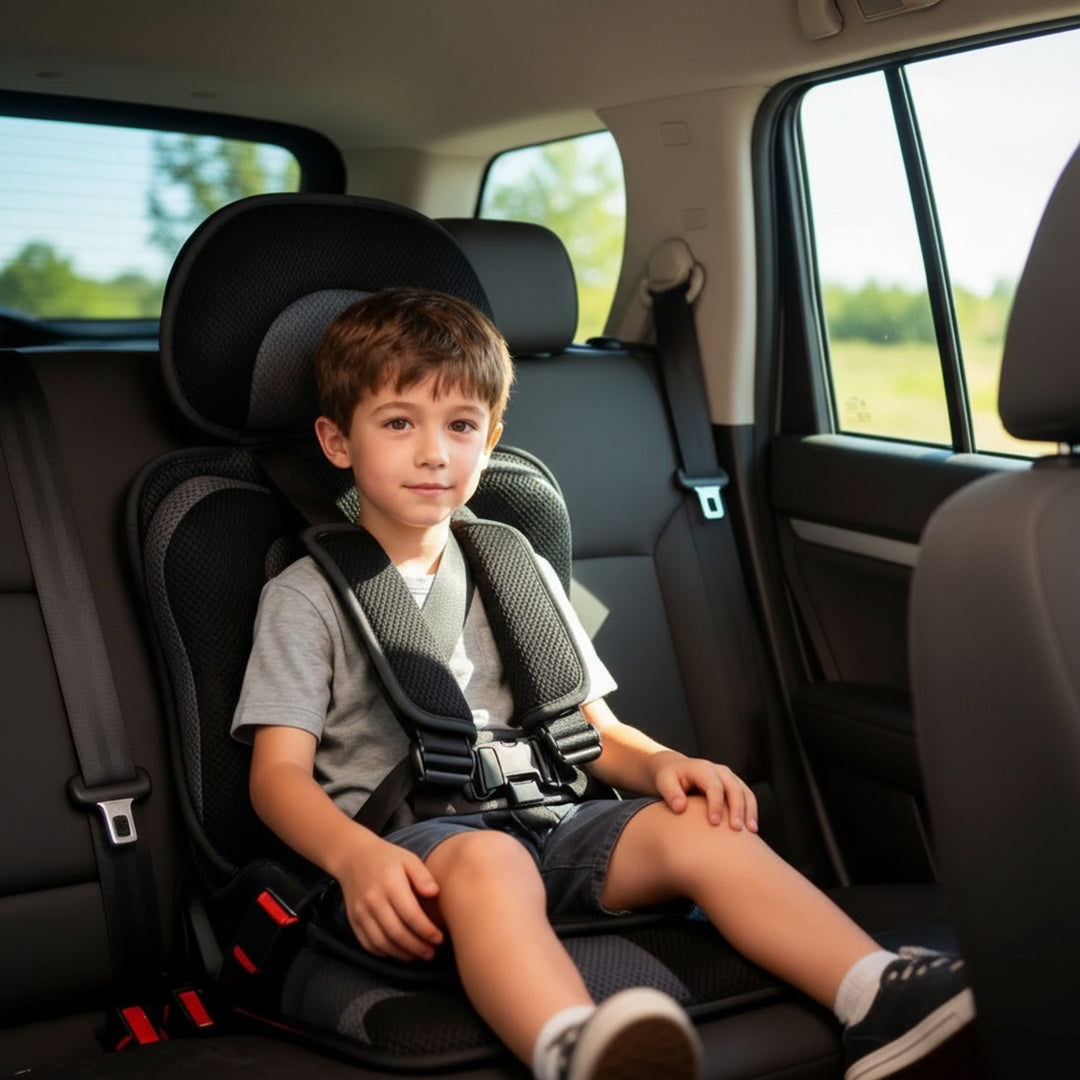 Portable Booster Seat With Harness Foldable Car Seat For Travel - Image 3
