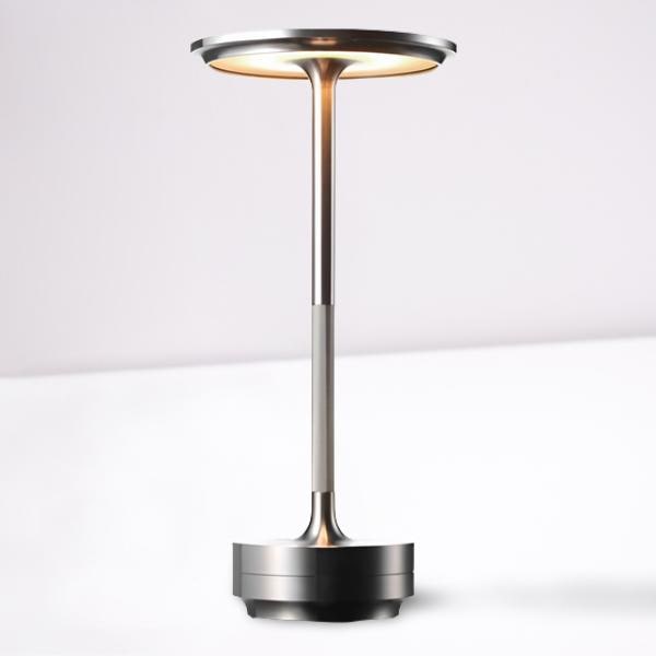 Portable Cordless Table Lamp With Metallic Finish - Image 6