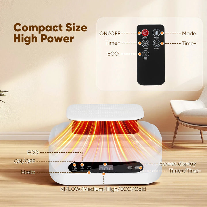 Portable Electric Clothes Dryer With Foldable Rack And Remote Control For Home Quick Drying Folding Cloth - Image 5