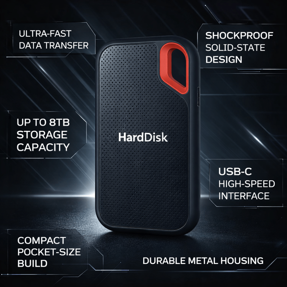 Portable External Ssd Portable Ssd Slim Shockproof Fast Drive - Image 2