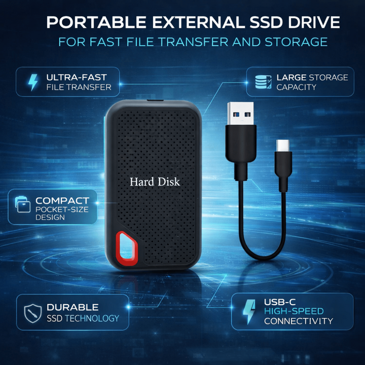 Portable External Ssd Usb-C Compact Dual-Drive Storage Usb Ssd - Image 4