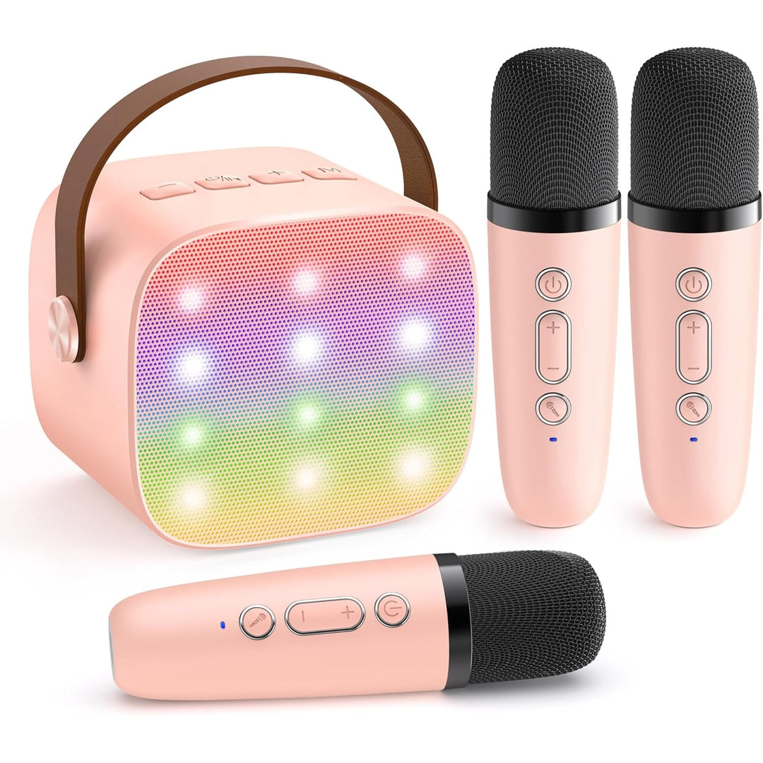 Portable Karaoke Machine With Bluetooth Speaker And Two Wireless Microphones - Image 10