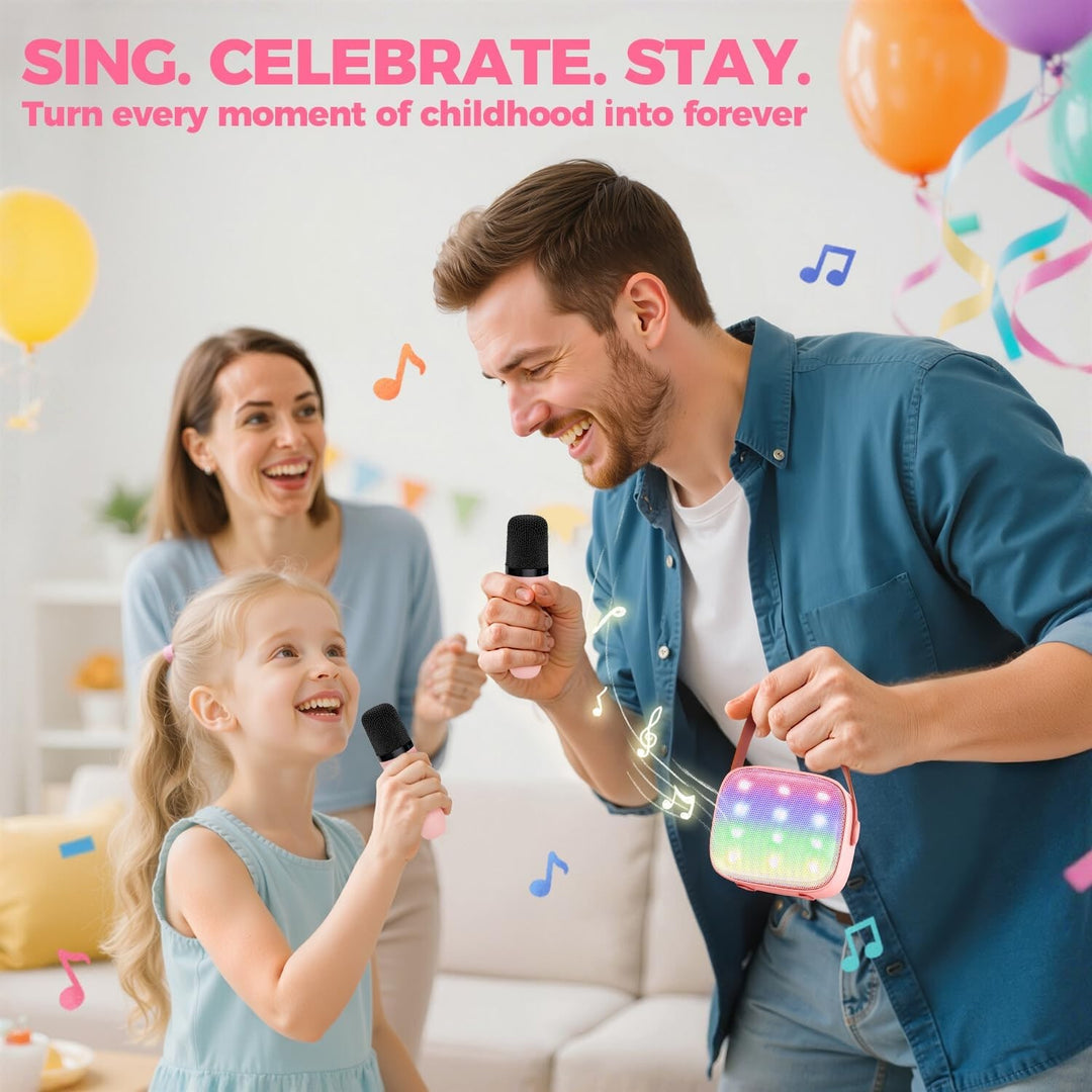 Portable Karaoke Machine With Bluetooth Speaker And Two Wireless Microphones - Image 20