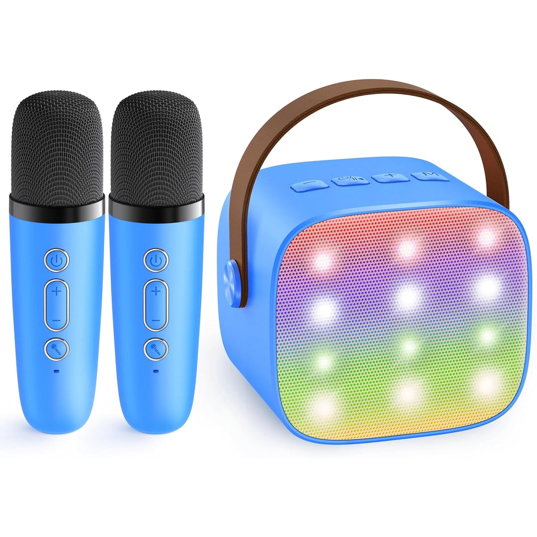 Portable Karaoke Machine With Bluetooth Speaker And Two Wireless Microphones - Image 7