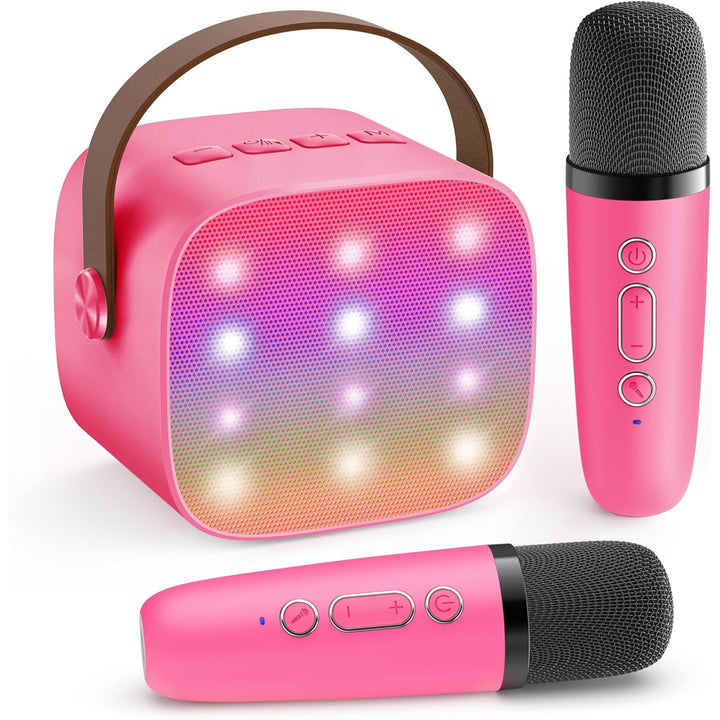 Portable Karaoke Machine With Bluetooth Speaker And Two Wireless Microphones - Image 1