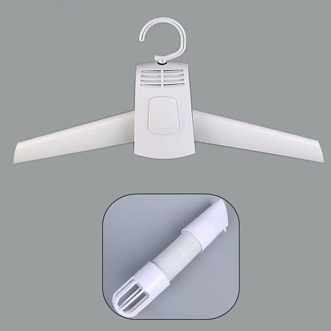 Portable Outdoor Travel Mini Folding Electric Drying Hanger With Shoe Tube Attachment - Image 5
