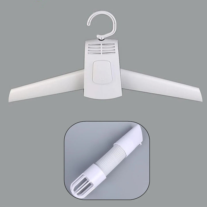 Portable Outdoor Travel Mini Folding Electric Drying Hanger With Shoe Tube Attachment - Image 5
