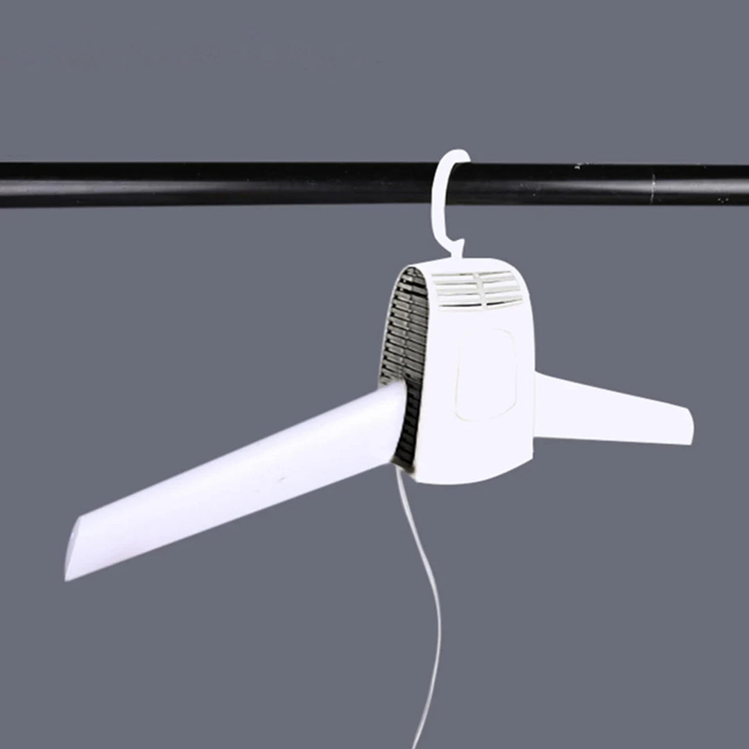 Portable Outdoor Travel Mini Folding Electric Drying Hanger With Shoe Tube Attachment - Image 3
