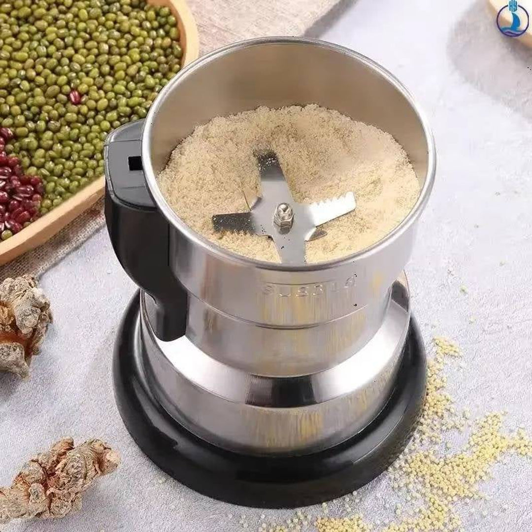 Premium Stainless Steel Coffee Beans Grinder With 400W Motor And Reflux Blade System - Image 4