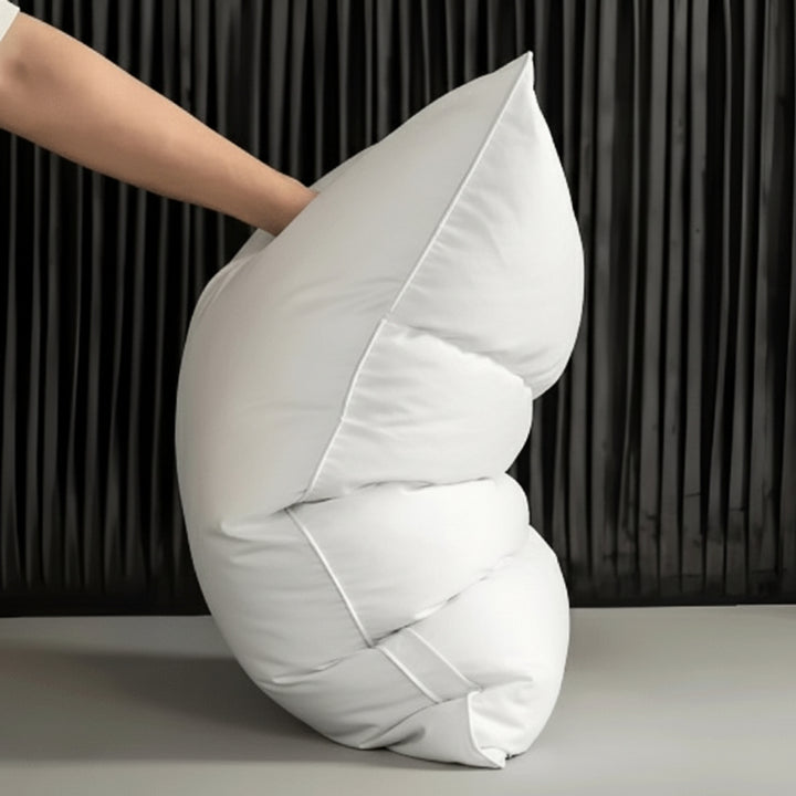 Quilted Goose Down Pillow With Soft Adaptive Support - Image 4