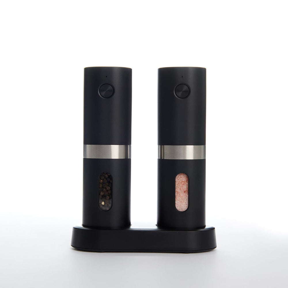 Rechargeable Salt And Pepper Mill Set With Adjustable Grind And LED Light - Image 2