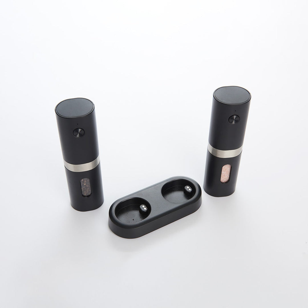 Rechargeable Salt And Pepper Mill Set With Adjustable Grind And LED Light - Image 4