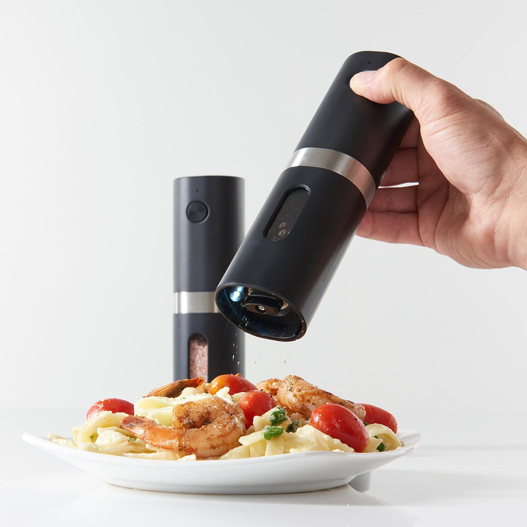 Rechargeable Salt And Pepper Mill Set With Adjustable Grind And LED Light - Image 3