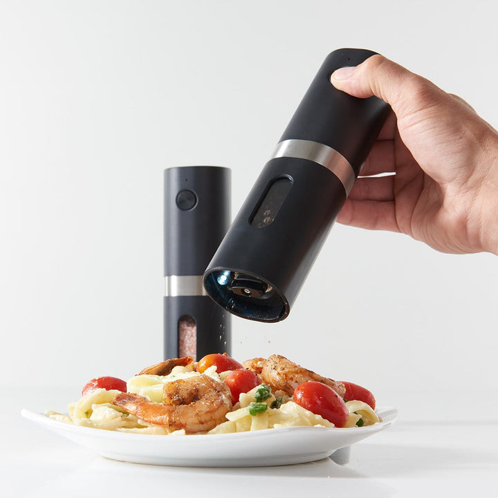 Rechargeable Salt And Pepper Mill Set With Adjustable Grind And LED Light - Image 3