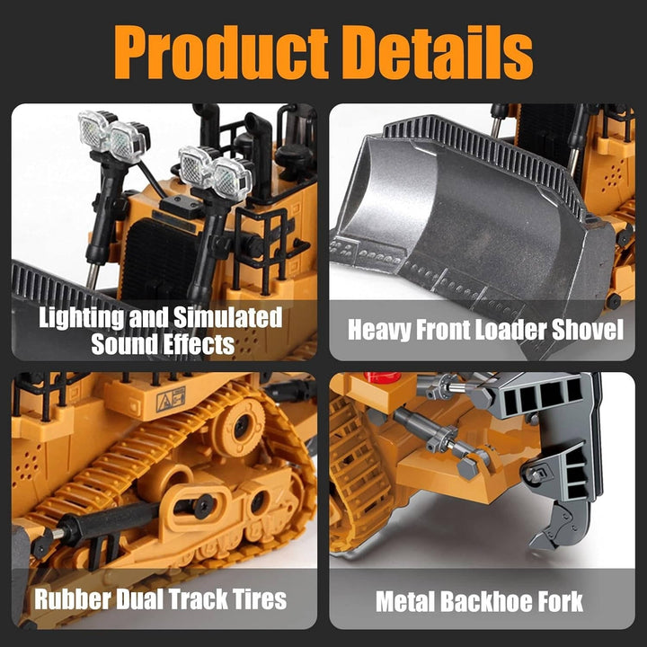 Remote Control Excavator With 680 Degree Rotation And Heavy Duty Tracks - Image 11