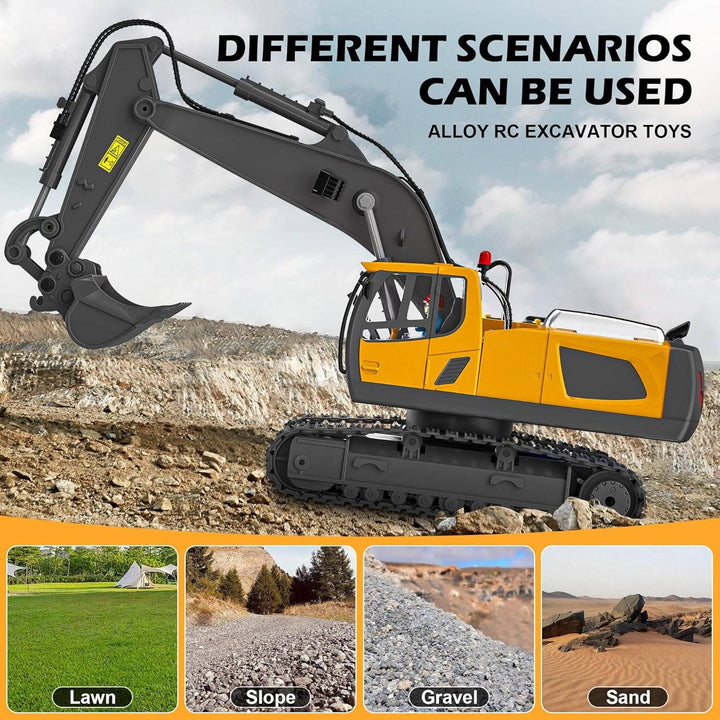 Remote Control Excavator With 680 Degree Rotation And Heavy Duty Tracks - Image 3