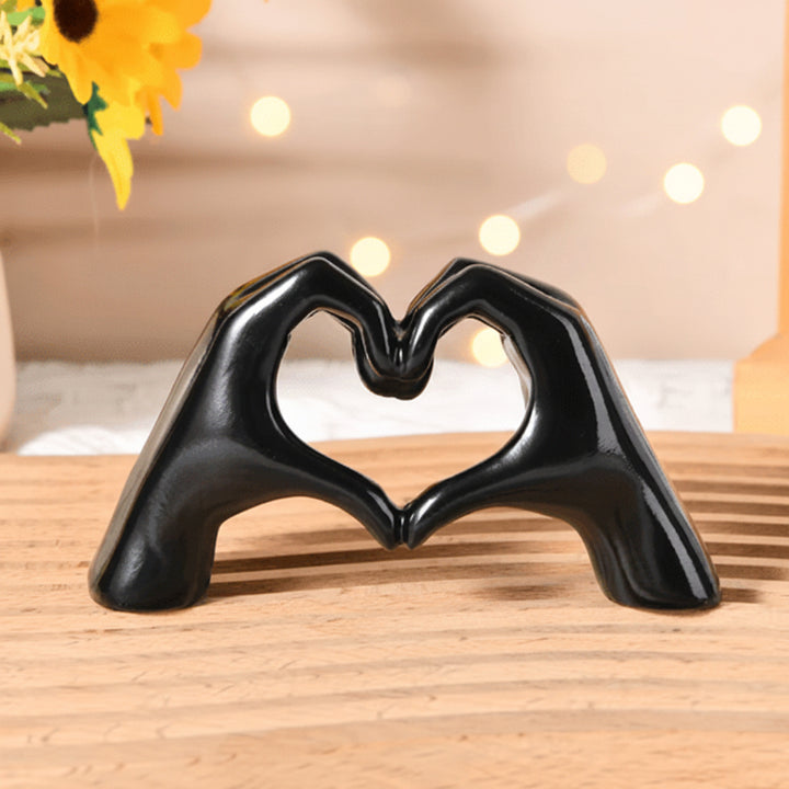 Resin Heart Hands Sculpture Figurine - Image 3
