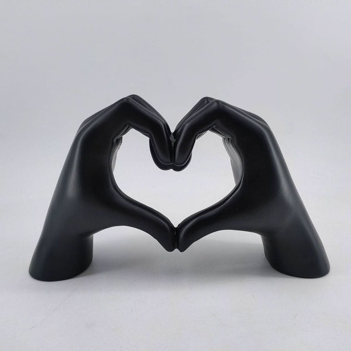 Resin Heart Hands Sculpture Figurine - Image 6