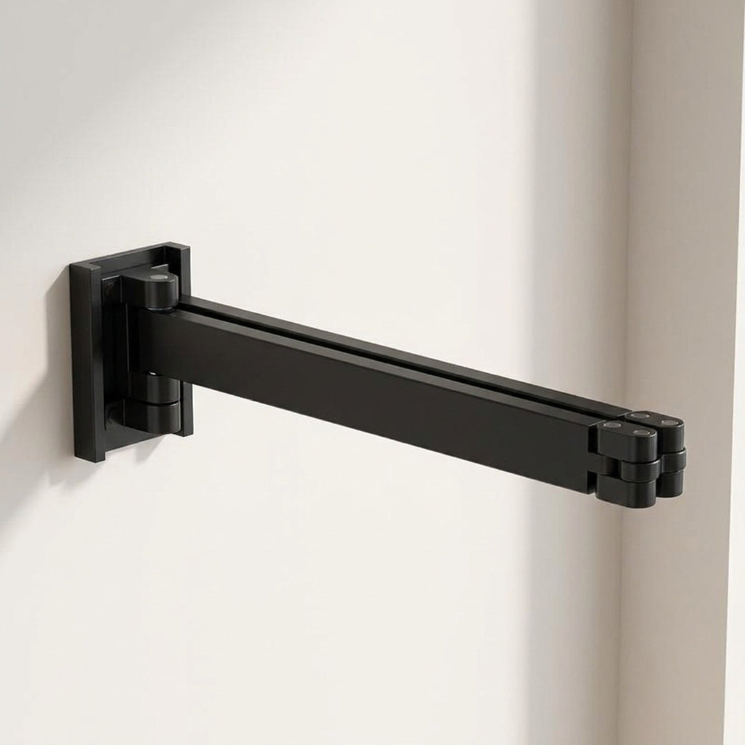 Retractable Drying Rack Folding Wall-Mount Hanger With Multiple Hooks For Clothes Drying - Image 3